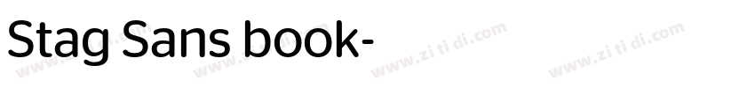 Stag Sans book字体转换